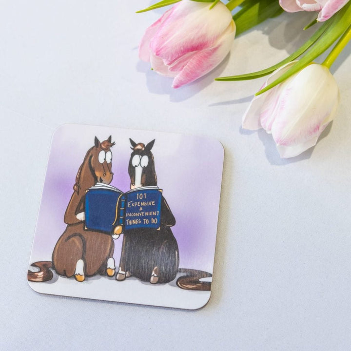 ‘101 Expensive and inconvenient things to do’ Individual Coaster - The Glamorous Grub