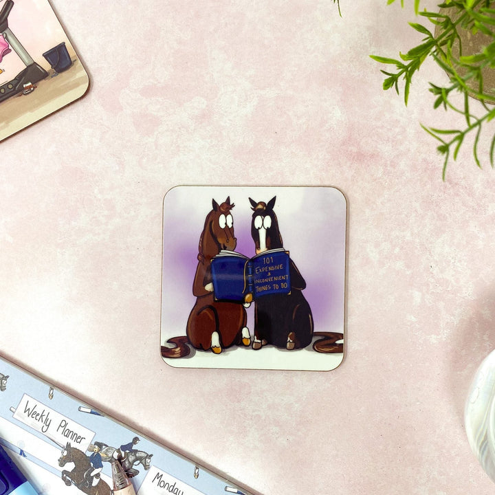 ‘101 Expensive and inconvenient things to do’ Individual Coaster - The Glamorous Grub