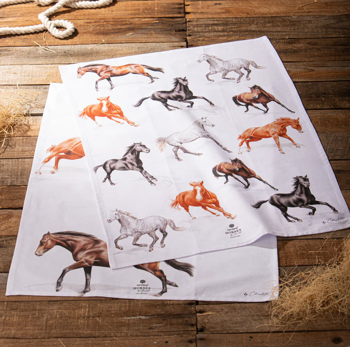 Ashdene Horses by Charlotte 2 Pack Tea Towels