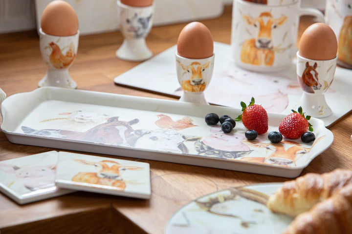 Ashdene Farm Yard Faces 2 Egg Cups (set of 4) - The Glamorous Grub