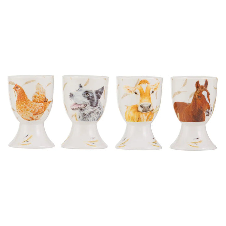 Ashdene Farm Yard Faces 2 Egg Cups (set of 4) - The Glamorous Grub