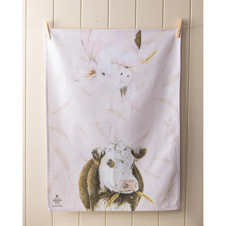 Ashdene Farm Yard Faces 2pk Tea Towel Set - The Glamorous Grub