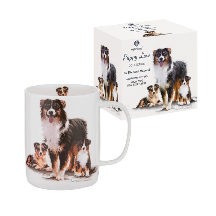 Ashdene Puppy Love Australia Shepherd Mug - The Glamorous Grub