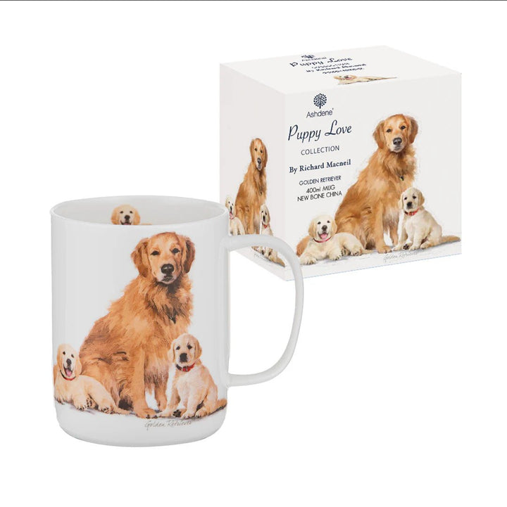 Ashdene Puppy Love Golden Retriever Mug - The Glamorous Grub
