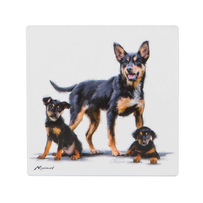 Ashdene Puppy Love Kelpie Coaster - The Glamorous Grub