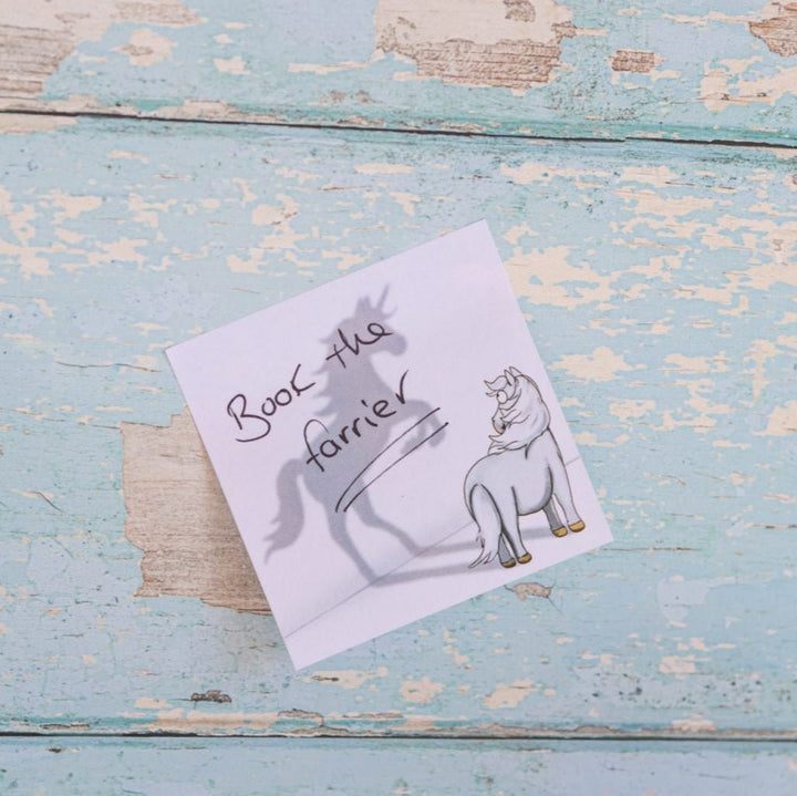 'Believe in Yourself' Sticky Notes (Grey Pony) - The Glamorous Grub
