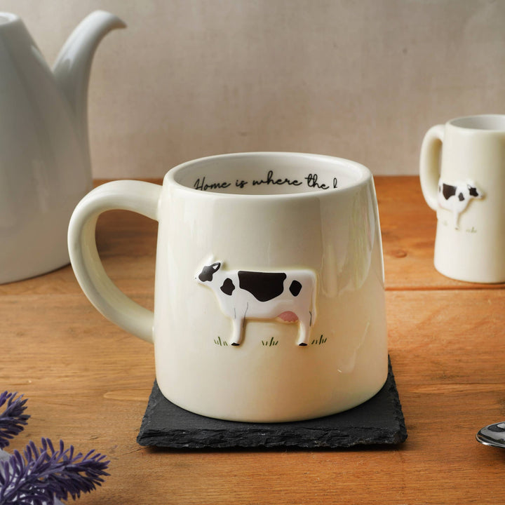 Bramble Farm Cow Stoneware Mug In Gift Box - back in stock soon - The Glamorous Grub