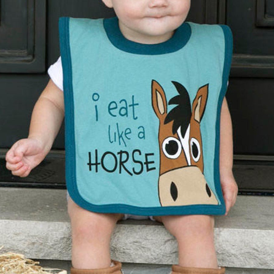 Eat Like A Horse Bib - The Glamorous Grub