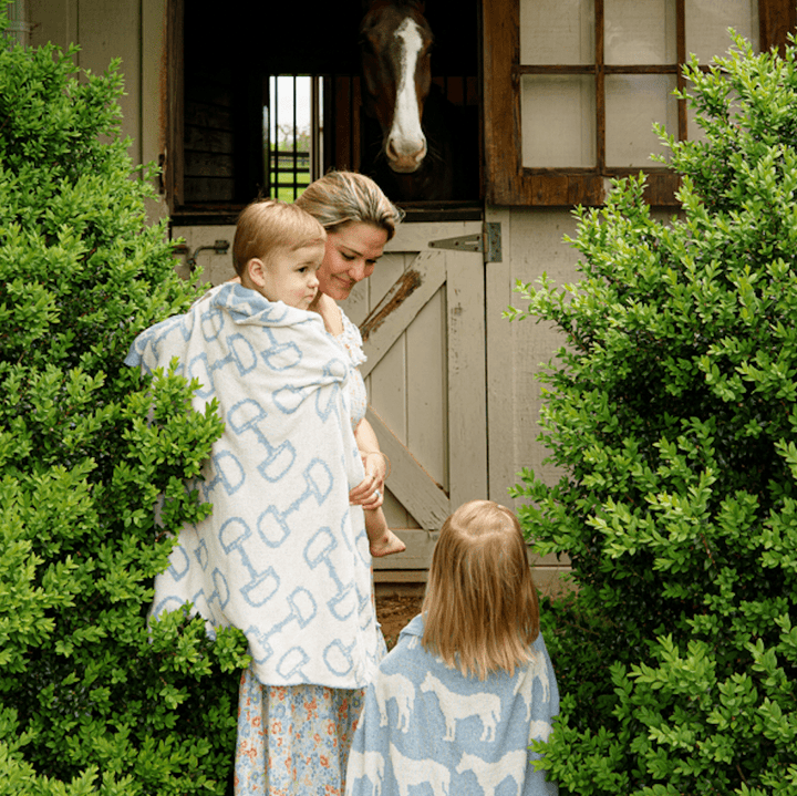Eco Baby Reversible Horse Bits Blanket - The Glamorous Grub