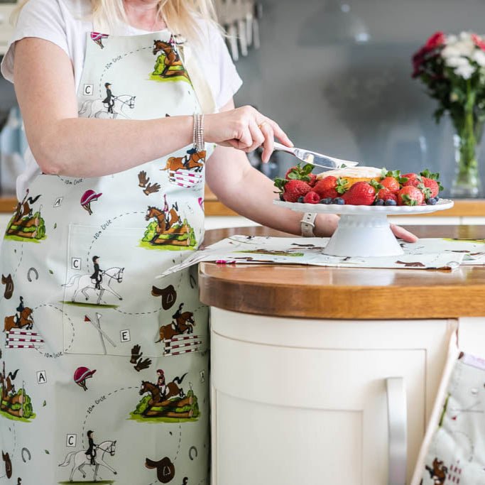 ‘Eventing’ Cotton Apron - The Glamorous Grub