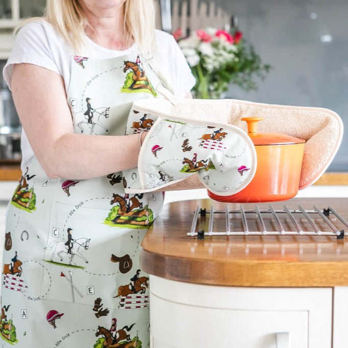 ‘Eventing’ Cotton Apron - The Glamorous Grub