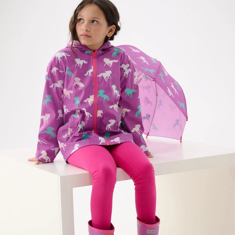 Hatley Leaping Horses Zip - Up Rain Jacket - The Glamorous Grub