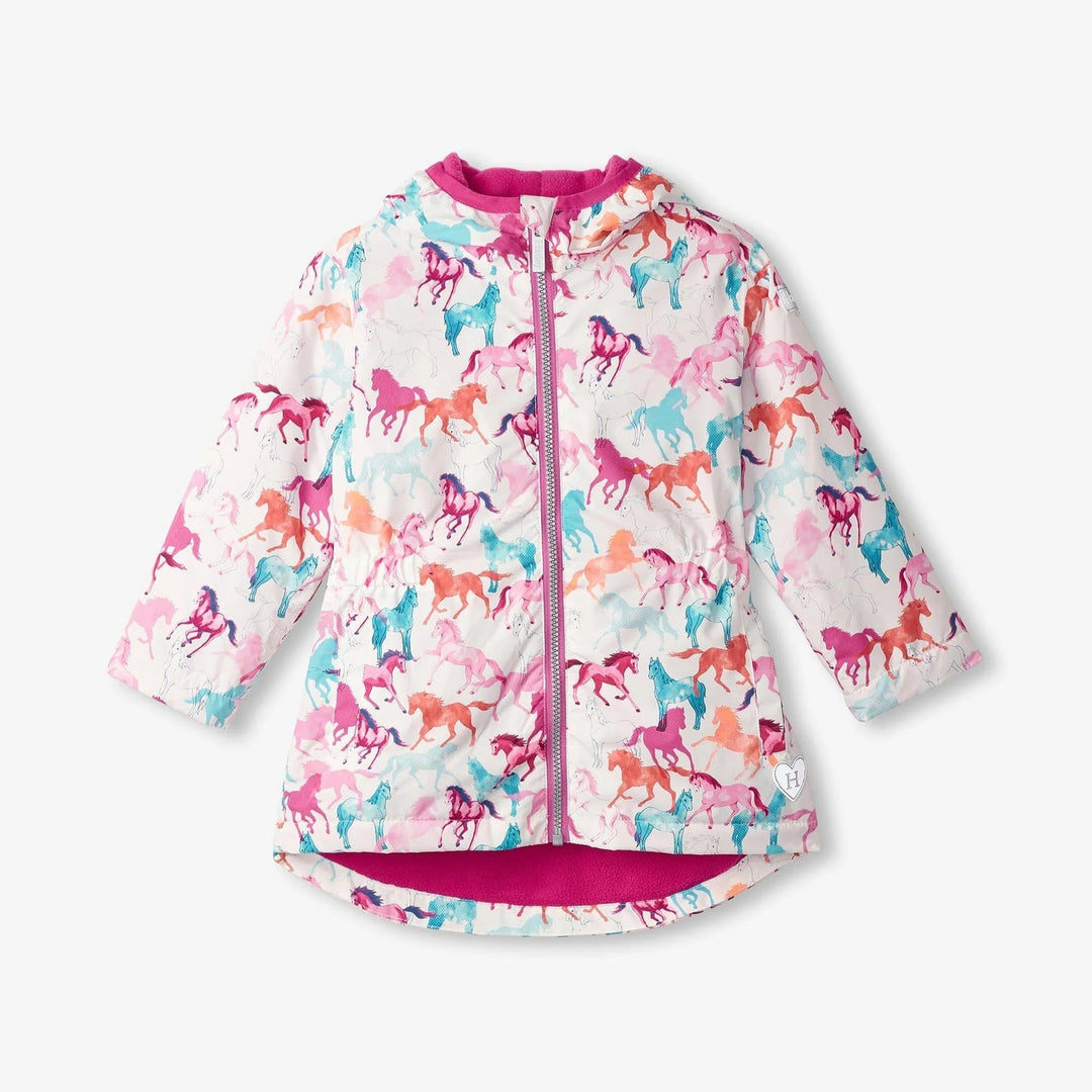 Hatley Magical Horses Zip - Up Rain Jacket - The Glamorous Grub