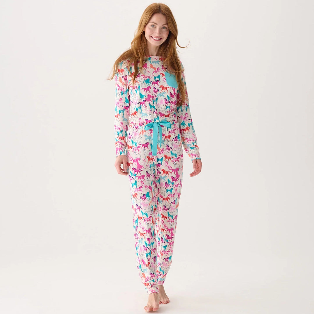 Hatley Pretty Horses Bamboo Pajama Set - The Glamorous Grub