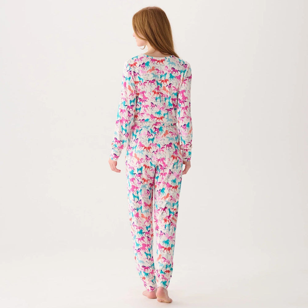 Hatley Pretty Horses Bamboo Pajama Set - The Glamorous Grub