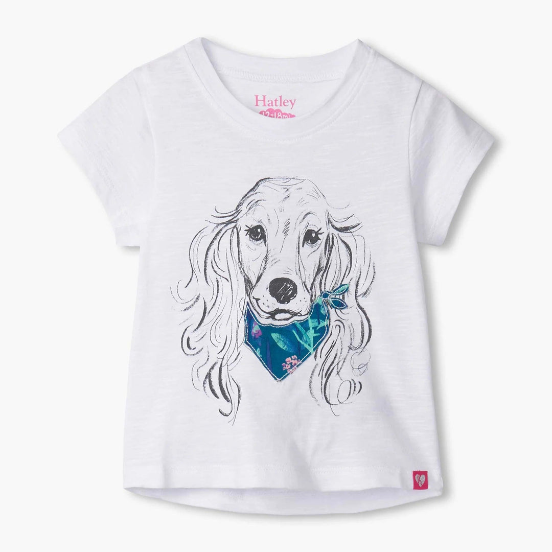 Hatley Wildflower Puppy Graphic Tee - The Glamorous Grub