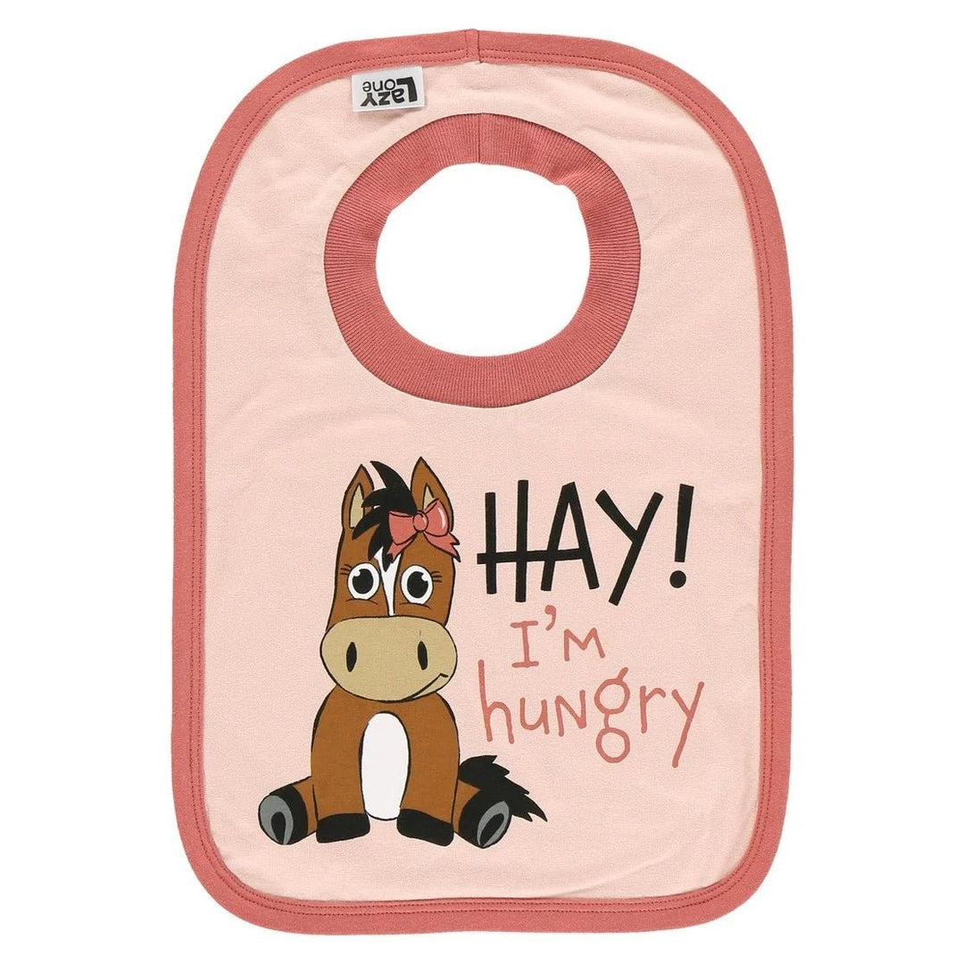 Hay I'm Hungry Bib - The Glamorous Grub