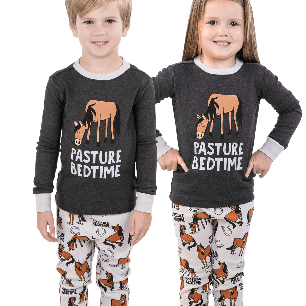 Kids Pasture Bedtime Pajamas - Grey - The Glamorous Grub