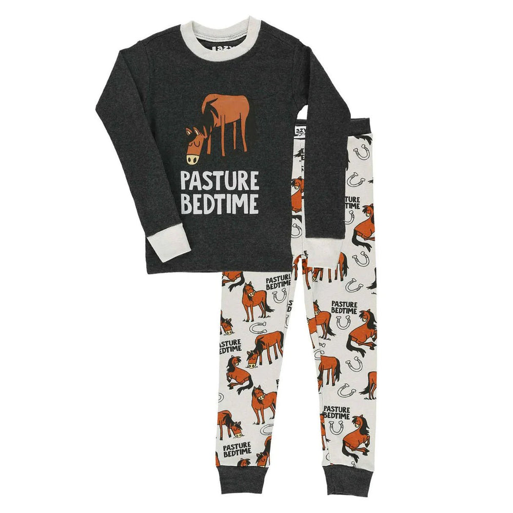 Kids Pasture Bedtime Pajamas - Grey - The Glamorous Grub