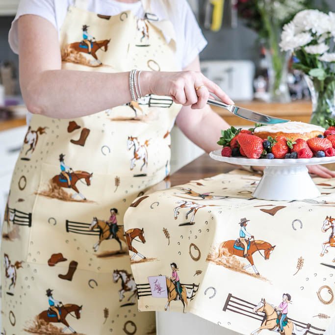 'Western’ Cotton Apron - The Glamorous Grub