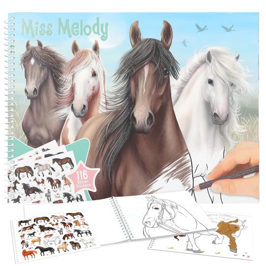 Miss Melody Colouring Book