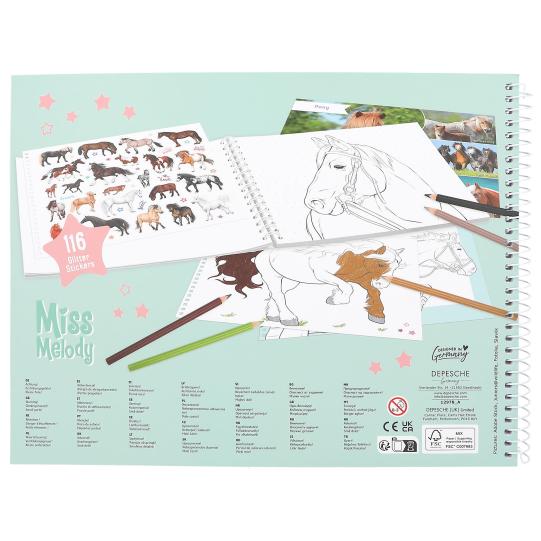 Miss Melody Colouring Book