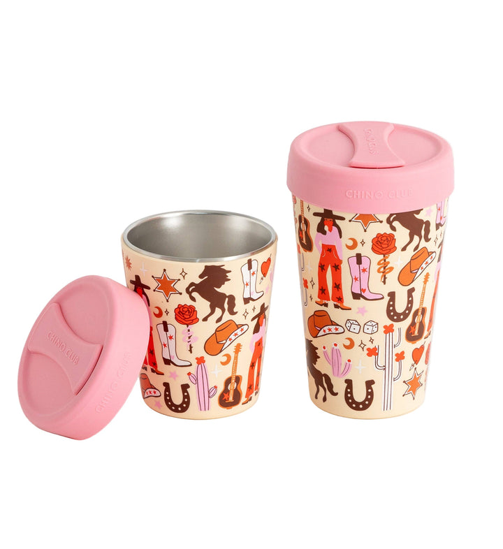 Cowgirl 8oz Stainless Steel Coffee Cup