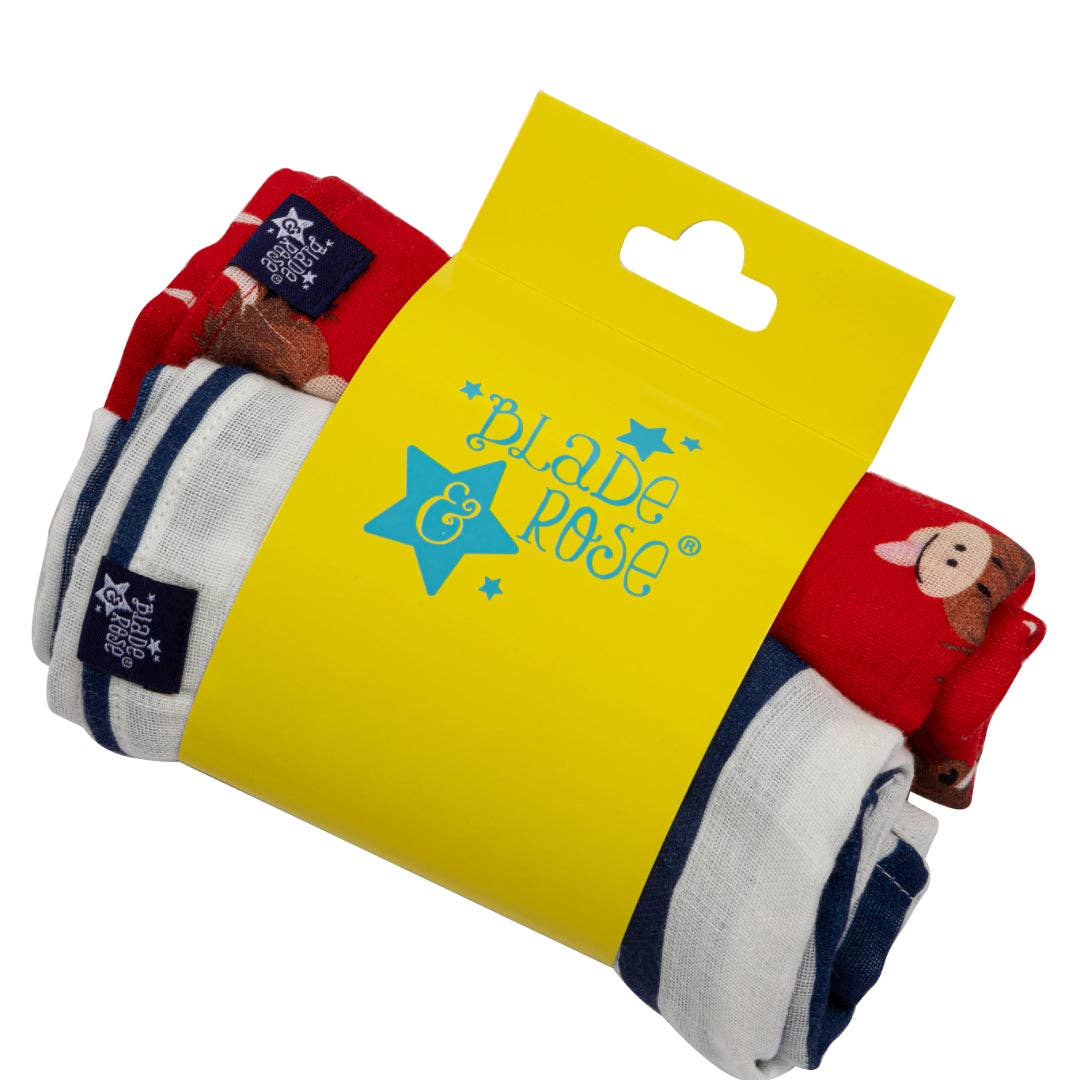 Hamish Highland Cow Muslin Squares