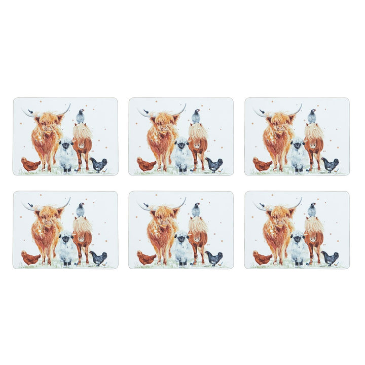 Ashdene Paddock Pals Set of 6 Placemats