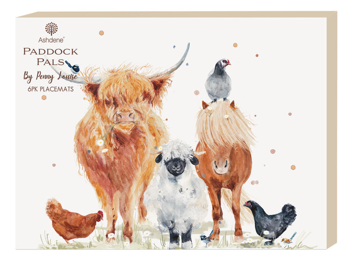Ashdene Paddock Pals Set of 6 Placemats