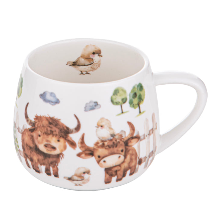 Ashdene "Little Farm" Hug in a Mug - Highland Cow