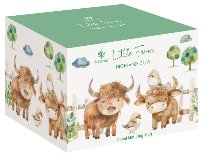 Ashdene "Little Farm" Hug in a Mug - Highland Cow