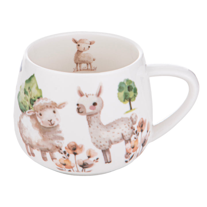Ashdene "Little Farm" Hug in a Mug - Lamb &amp; Alpaca
