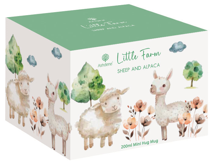 Ashdene "Little Farm" Hug in a Mug - Lamb &amp; Alpaca