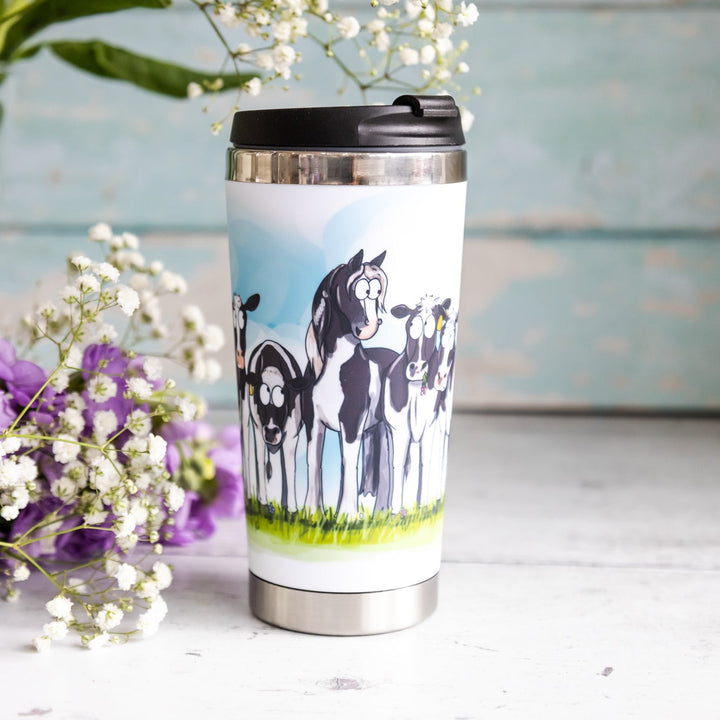 Emily Cole Cow Pony Travel Mug
