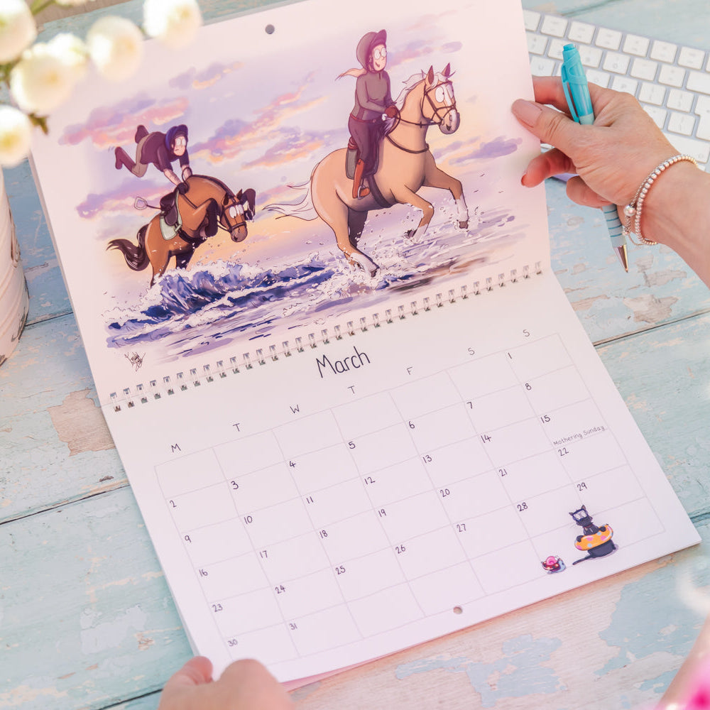 Emily Cole Illustrations – 2026 Horse Wall Calendar