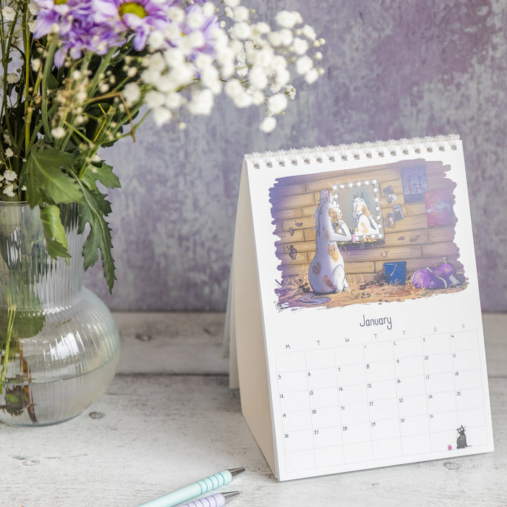 Emily Cole Illustrations – 2026 Horse Desk Calendar