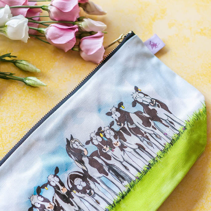 Emily Cole ‘Cow Pony’ Wash Bag / Make Up Bag / Pencil Case