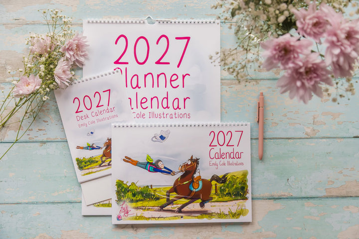 Emily Cole Illustrations – 2027 Horse Wall Calendar