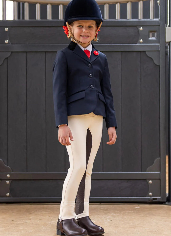 Youth 2 Tone Vanilla/Havana Brown Competition Tights