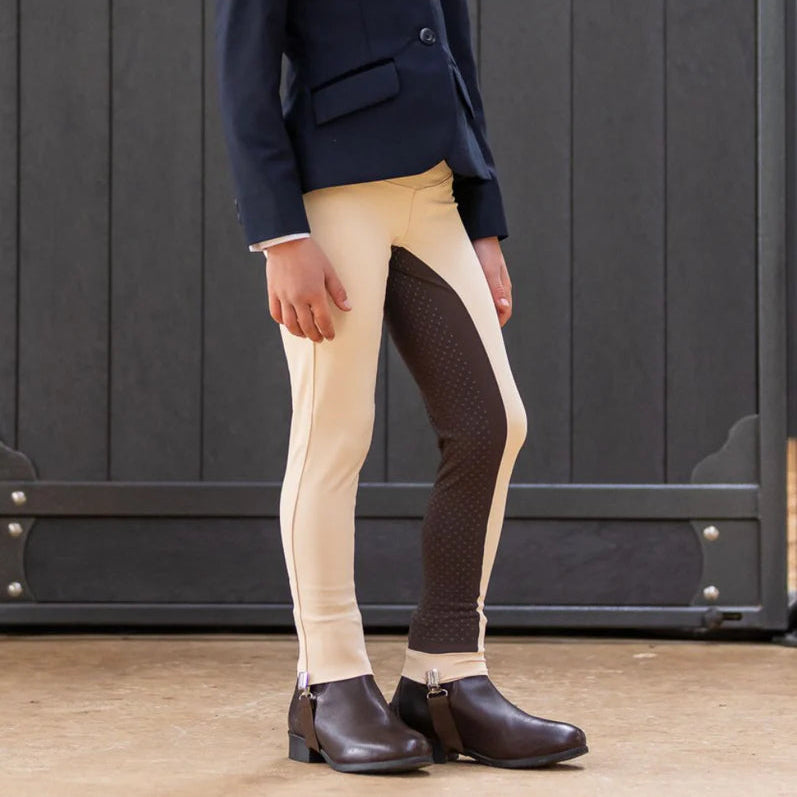 Youth 2 Tone Stone/Havana Brown Competition Tights