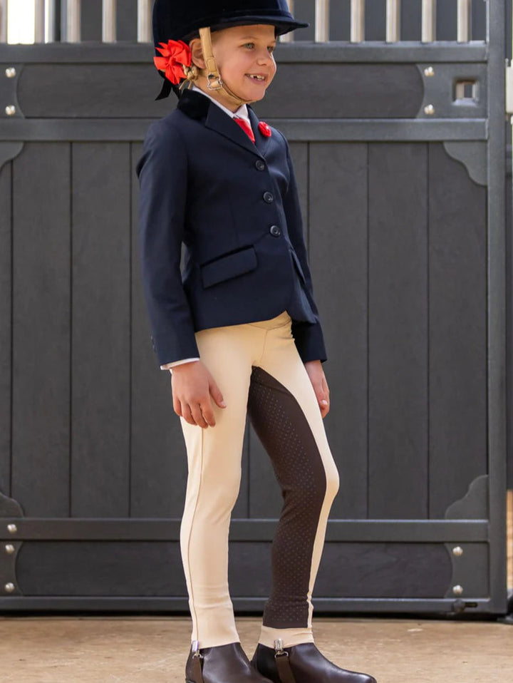 Youth 2 Tone Stone/Havana Brown Competition Tights