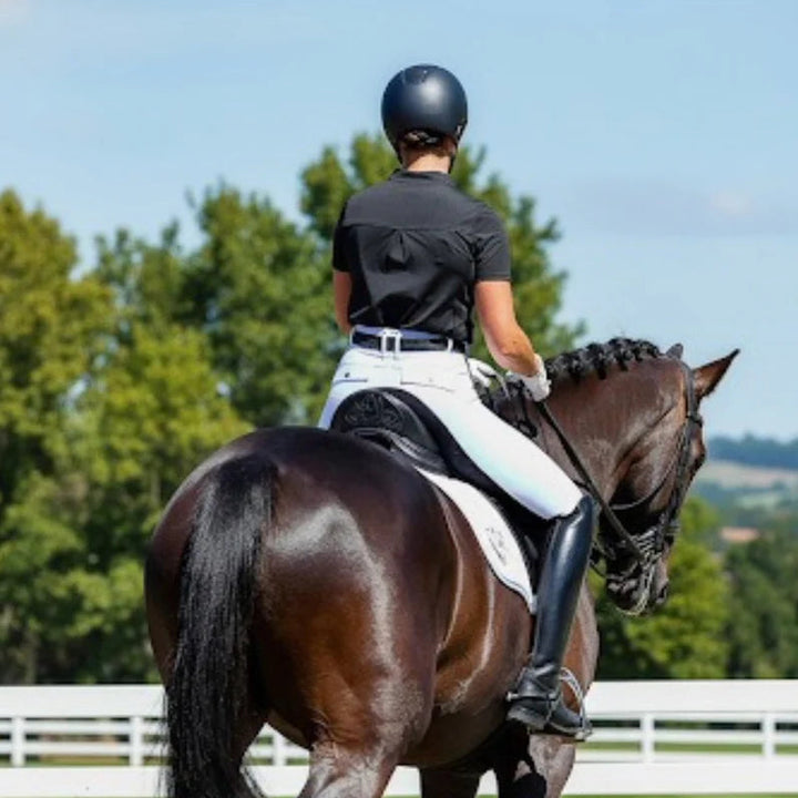 BARE Sculpt Hybrid Riding Breeches - White with Black
