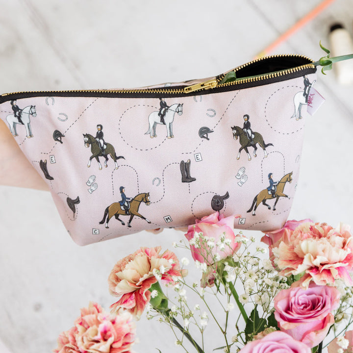 Emily Cole "Dressage" Pencil Case / Makeup Case / Wash Bag