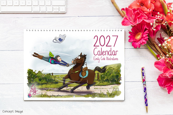 Emily Cole Illustrations – 2027 Horse Wall Calendar
