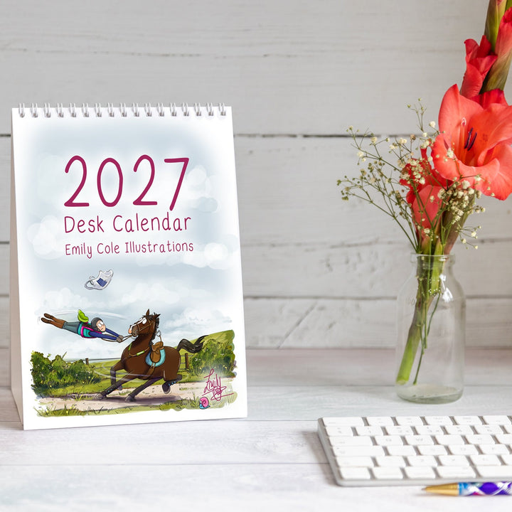 Emily Cole Illustrations – 2027 Horse Desk Calendar