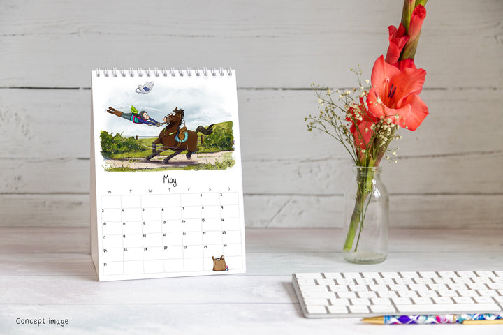 Emily Cole Illustrations – 2027 Horse Desk Calendar