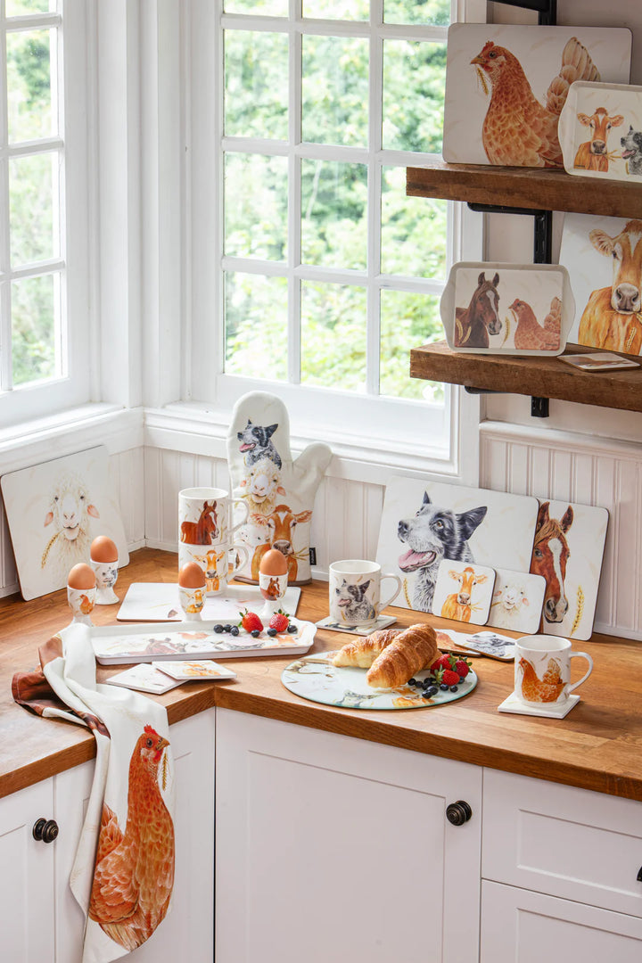 Ashdene Farm Yard Faces 2 Tea Towels (2pk)