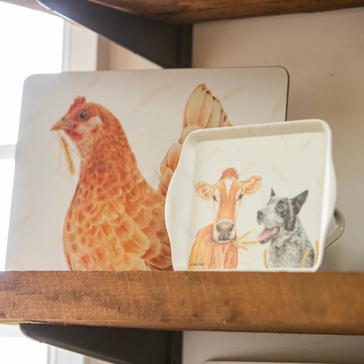 Ashdene Farm Yard Faces 2 Scatter Tray