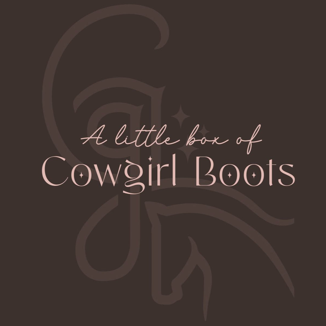 "A little box of Cowgirl Boots" Gift Box